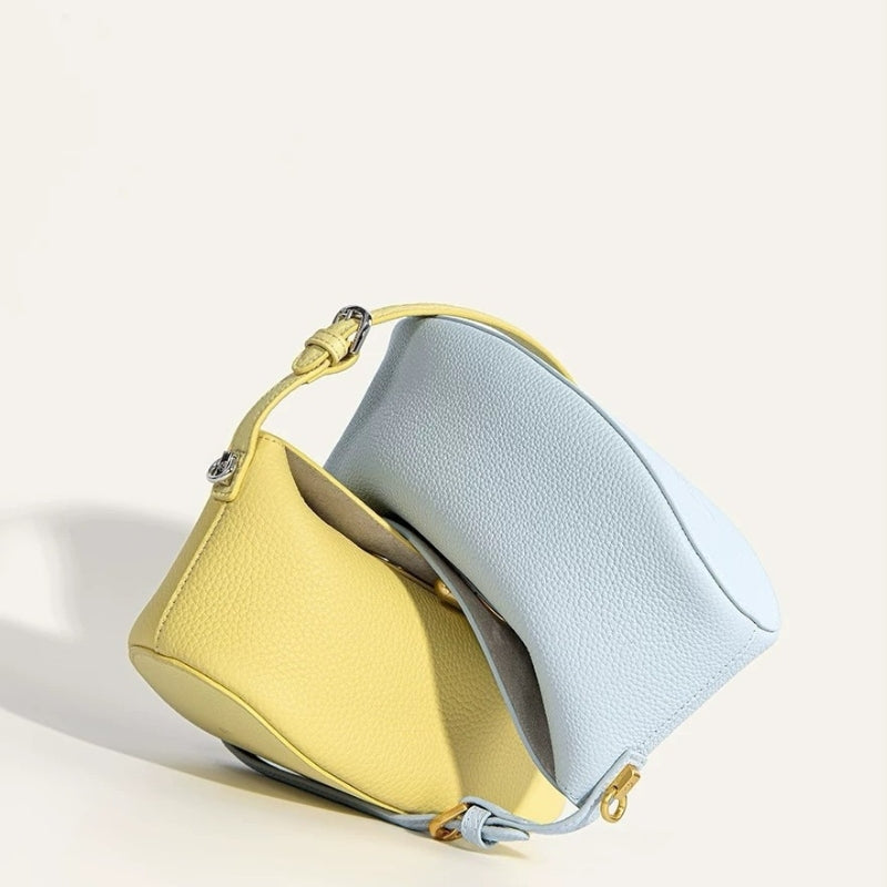 Minimalist Curve Handbag with Adjustable Strap