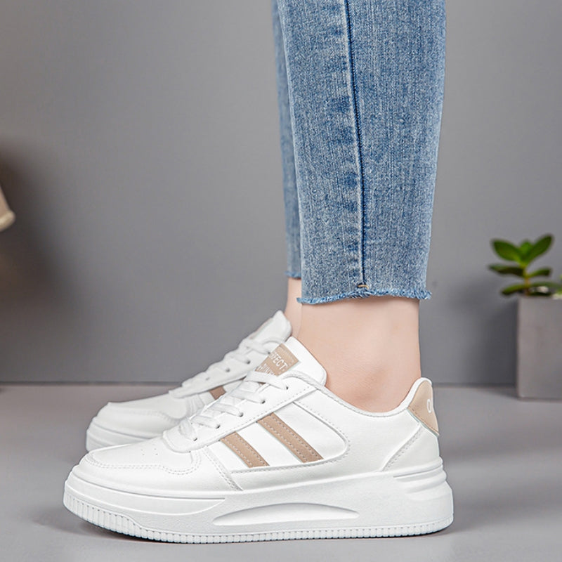 Women's Sculpted Platform Casual Walking Sneakers