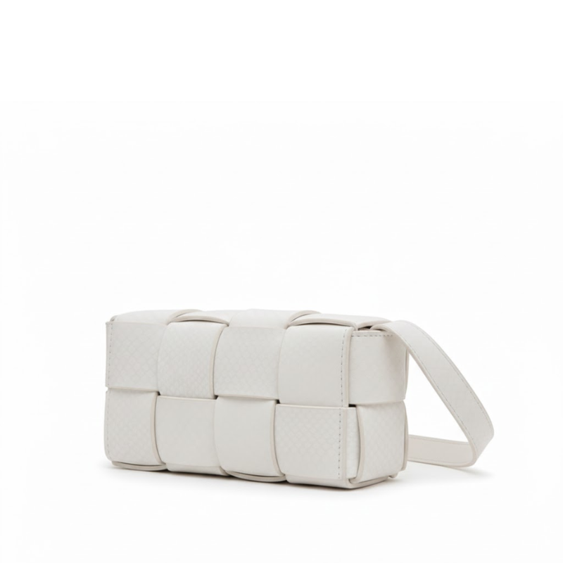 Chunky Weave Flap Shoulder Bag