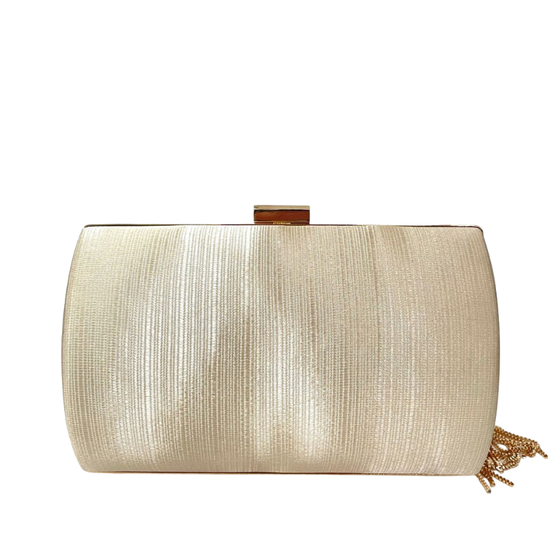 Champagne Knot Clutch Bag