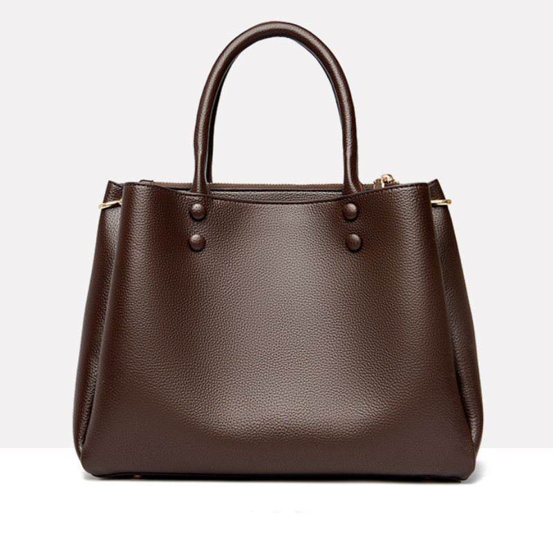 Elegant Lychee Pattern Large Capacity Handbag For Women