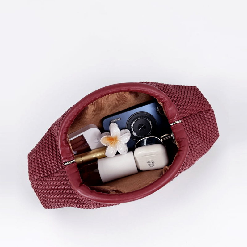 Virelle Sculpted Woven Clutch