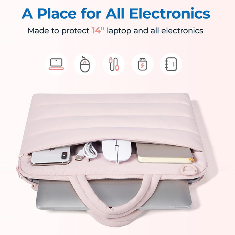 Fluffy Laptop Bag With Adjustable Strap