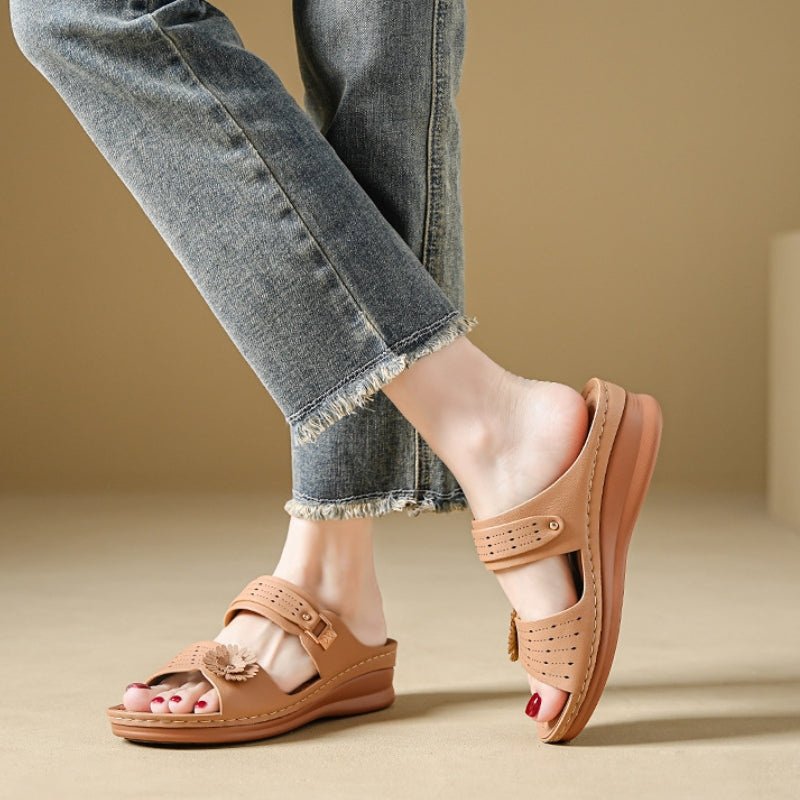 Cloud Step Dual-Strap Platform Sandals For Women