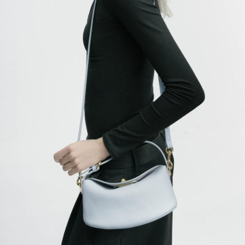 Minimalist Curve Handbag with Adjustable Strap