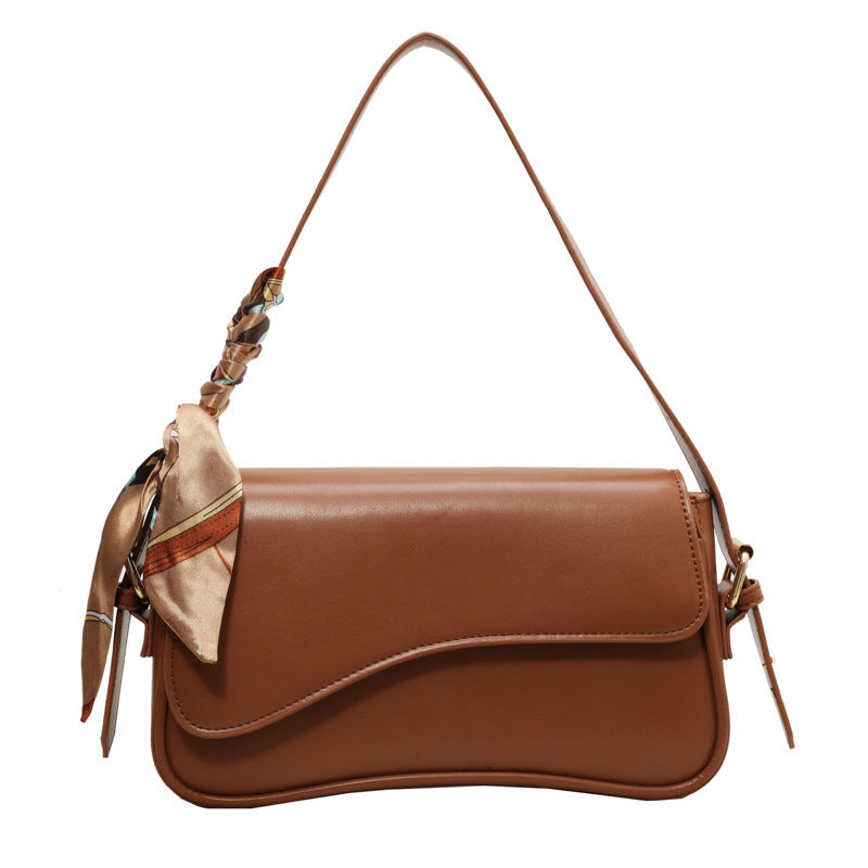 Textured Niche Autumn Shoulder Crossbody Square Bag