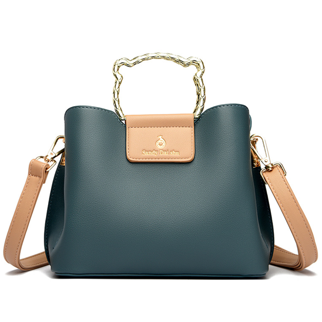 Brand Beautiful Contrast Color Women's Handbag