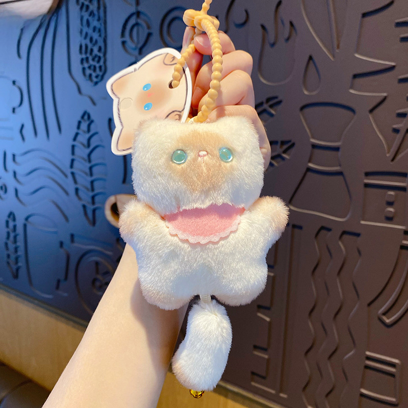 Lazy Cat Plush Bag Charm