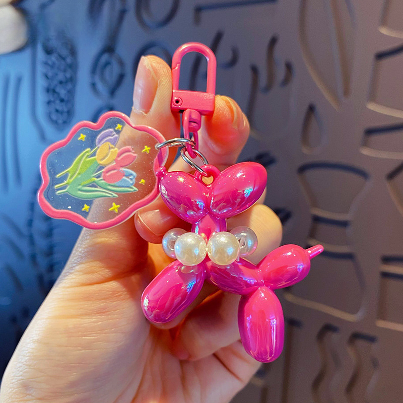 Bubble Puppy Balloon Dog Bag Charm