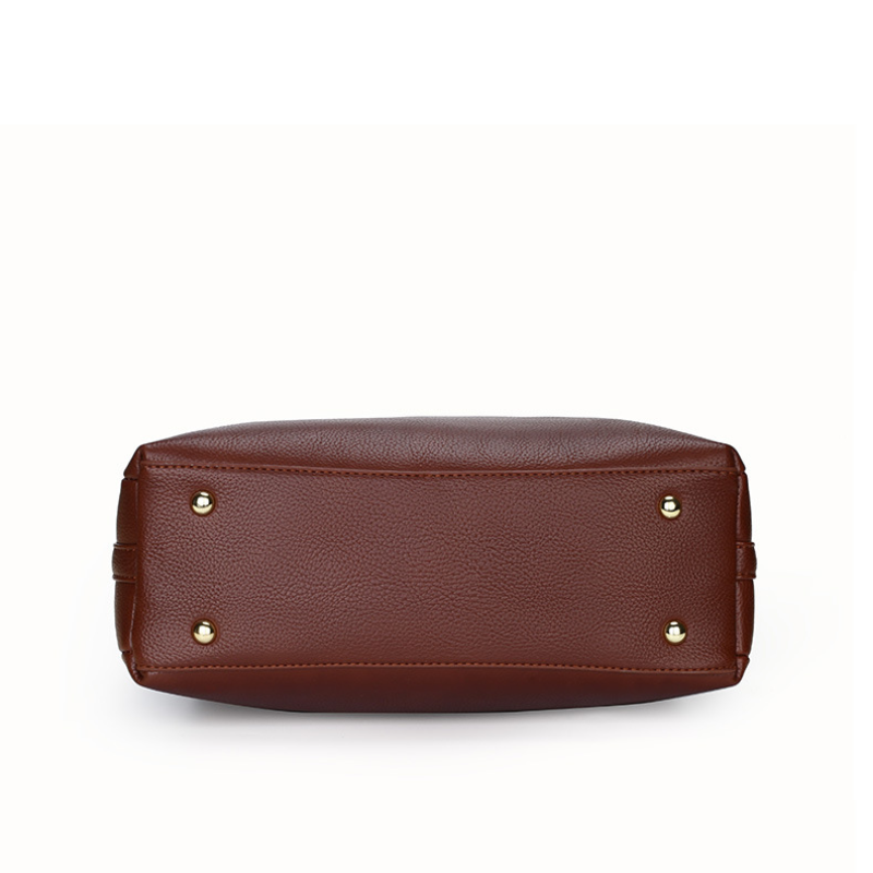 Retro Lychee Pattern Handbag For Women