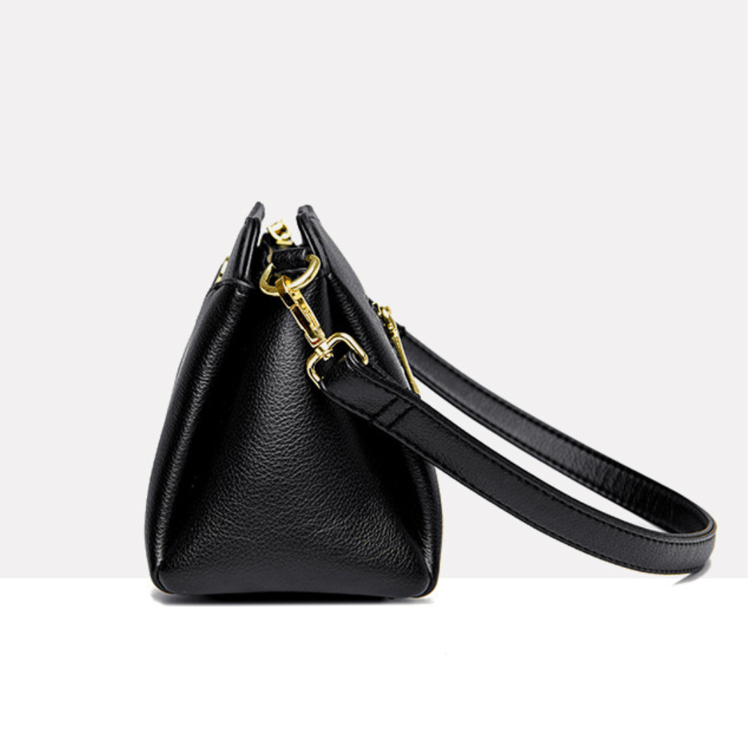 Multi-Layer Soft Leather Women's Shoulder Bag