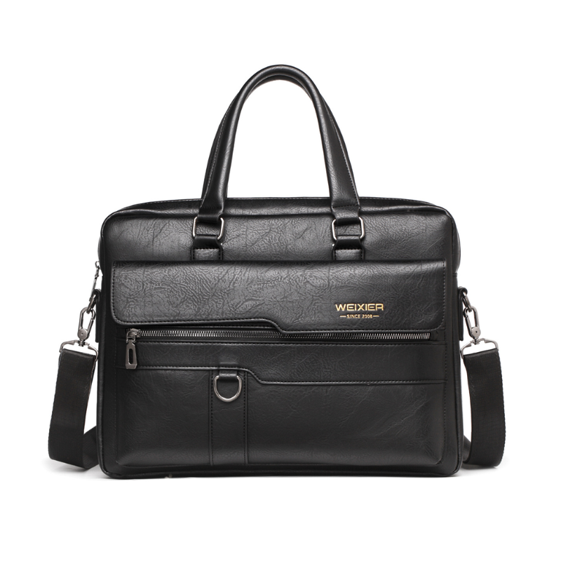 Retro Men's Leather Laptop Briefcase