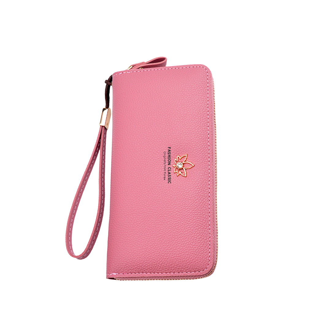 Fashion Simple Large Capacity PU Leather Ladies Wallet