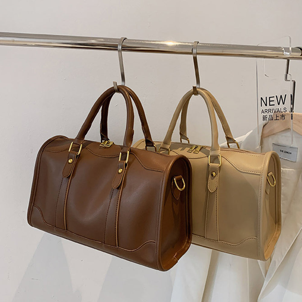 Trendy  Solid Color Pillow Duffle Shoulder Bag