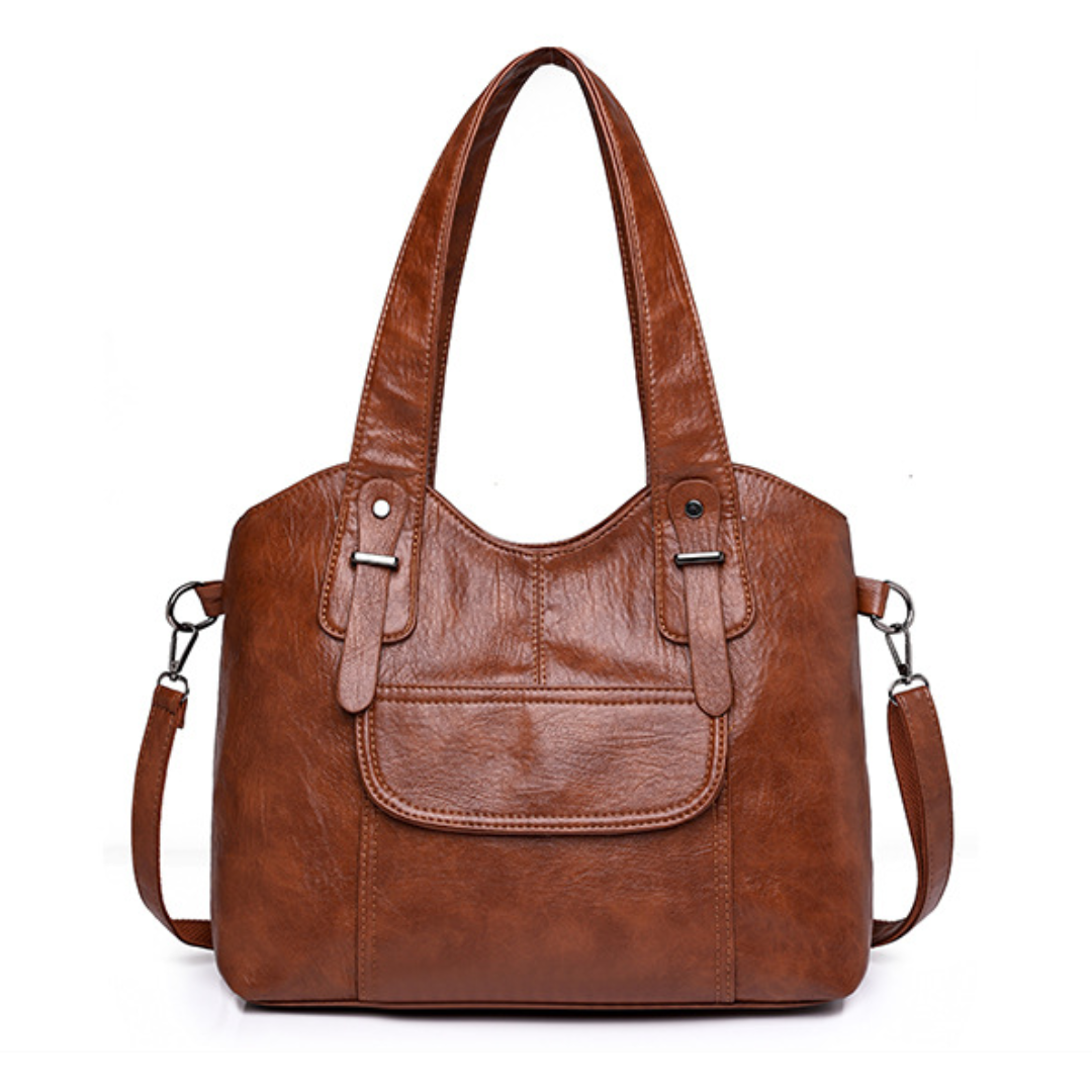 European Style Large Soft Leather Shoulder Bag