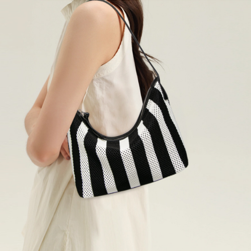 Monroe Woven Shoulder Bag