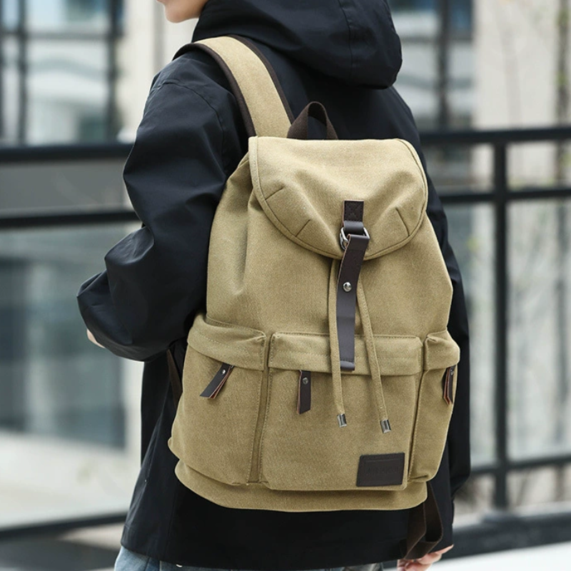 Retro Canvas Men’s Travel Backpack