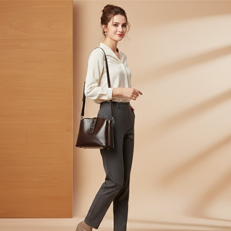 Urban Studded Tassel Hobo Shoulder Bag