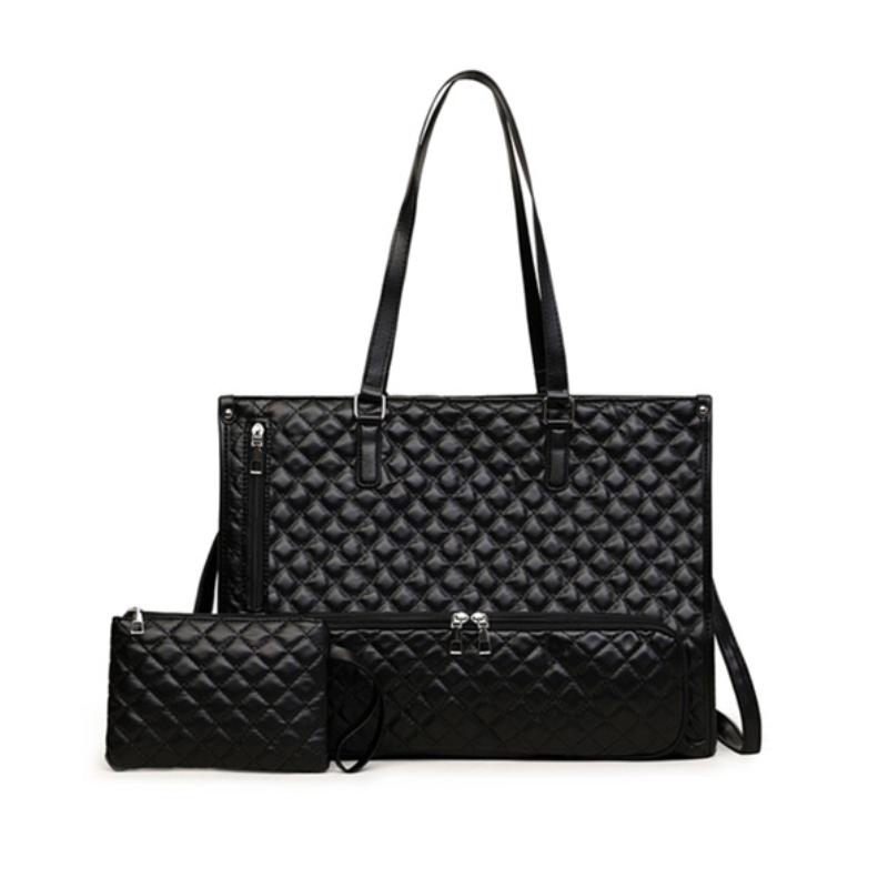 Insulated lunch tote bag with sturdy zipper and convenient handle