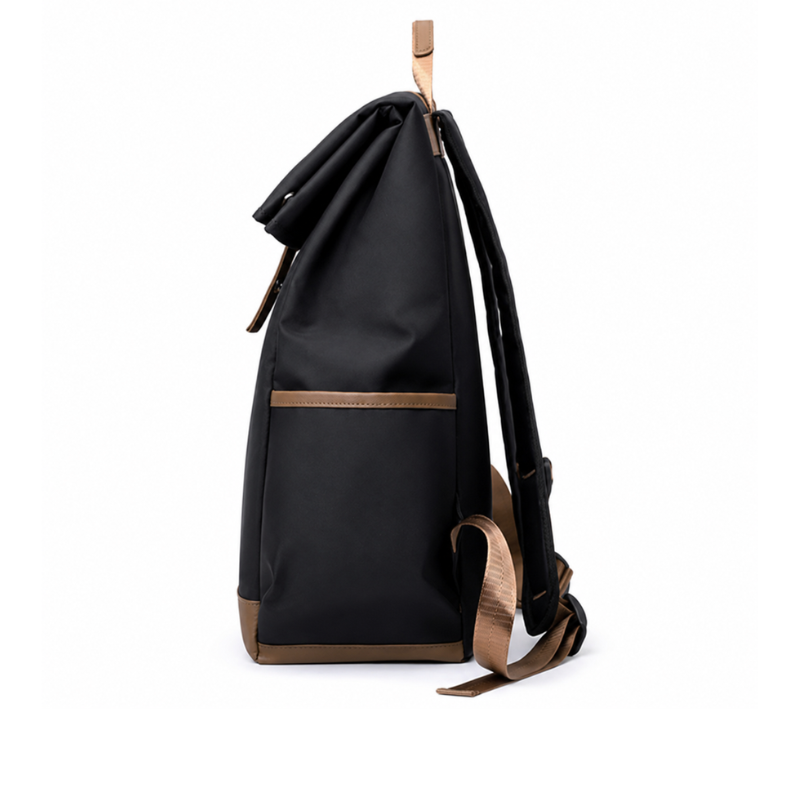 Color Block Flap Backpack