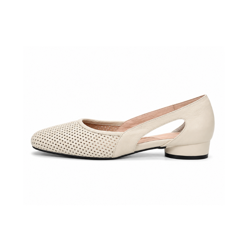 Elodie Cutwork Mary Jane Sandals