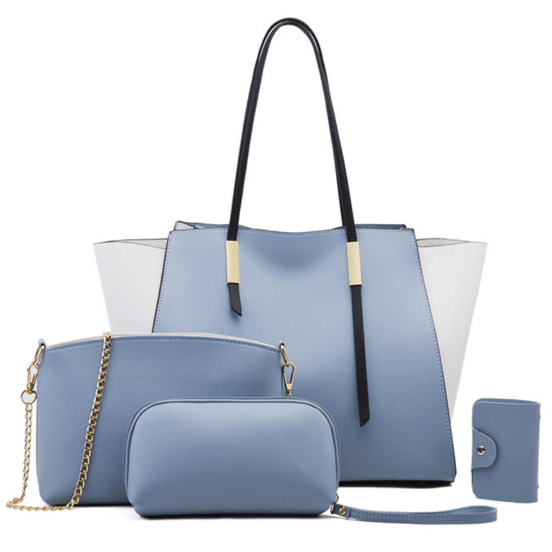Medini Simple PVC Four-Piece Crossbody Mother Bag Set