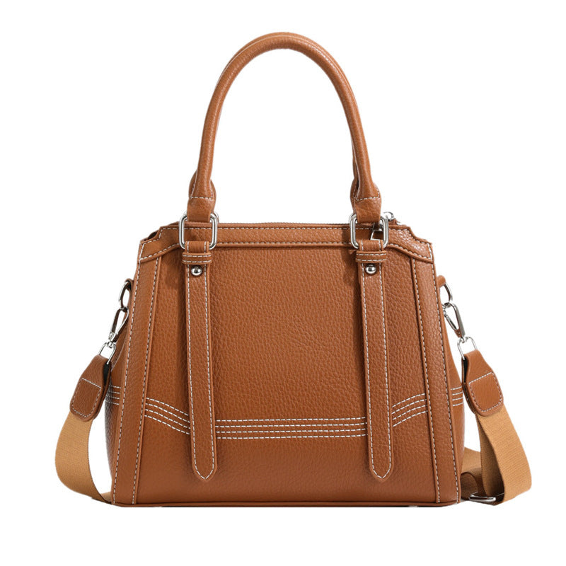 Lychee Pattern Bucket Style Winter Handbag