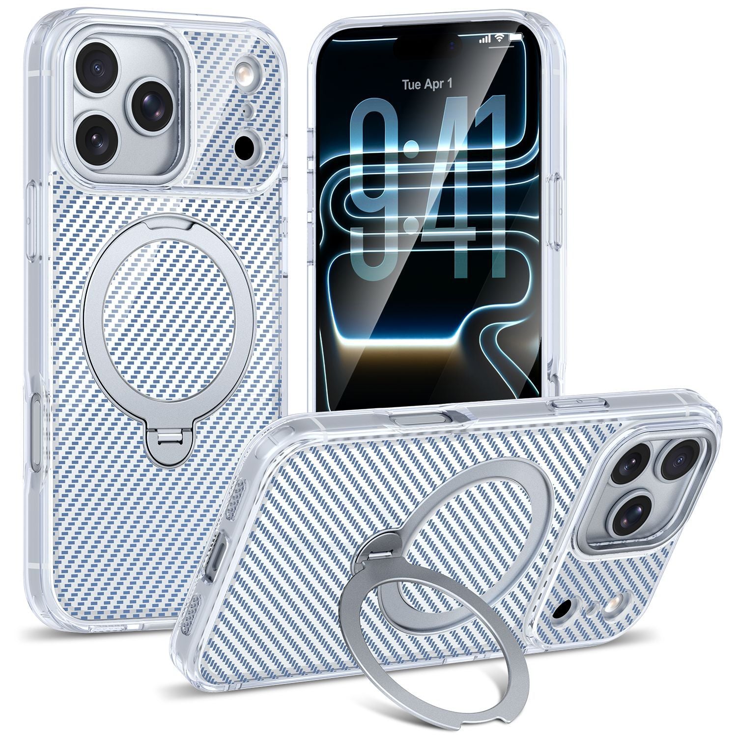 Strivo Clear Stripe MagSafe Case