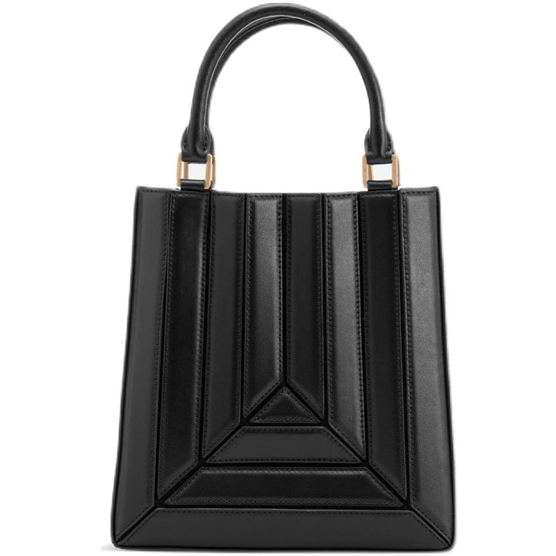 Pleated PU Leather Mini Shoulder Handbag