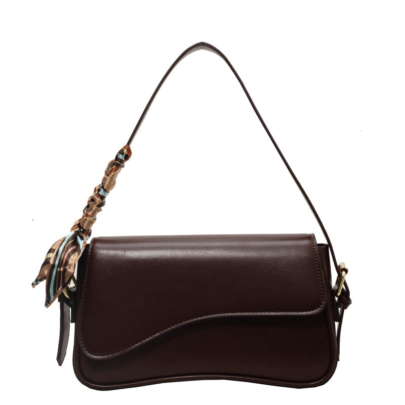 Textured Niche Autumn Shoulder Crossbody Square Bag