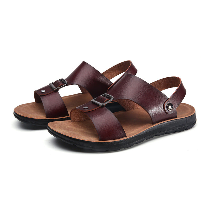 Men's Buckled Slingback Leisure Sandals