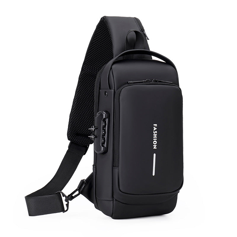 Water Resistant Mens Oxford Cloth Leisure Crossbody Bag