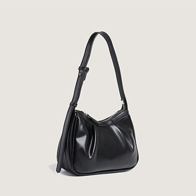 Pleated Cloud Armpit Baguette Shoulder Bag