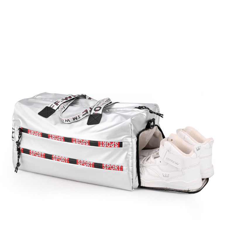 Lightweight Nylon Gym Duffle with Shoe Storage