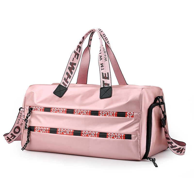 Lightweight Nylon Gym Duffle with Shoe Storage