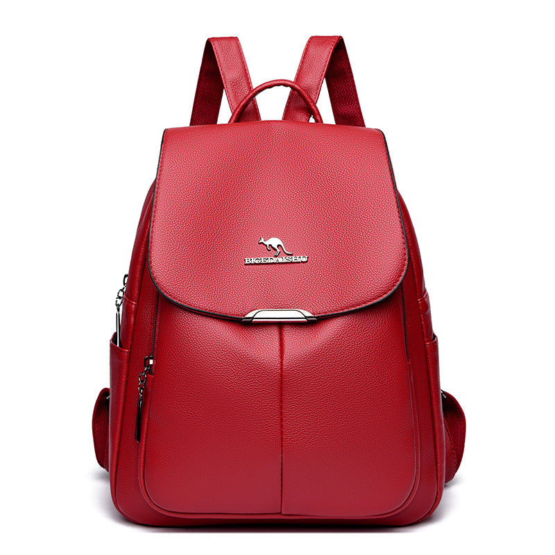 Textured Large Capacity Women's Backpack