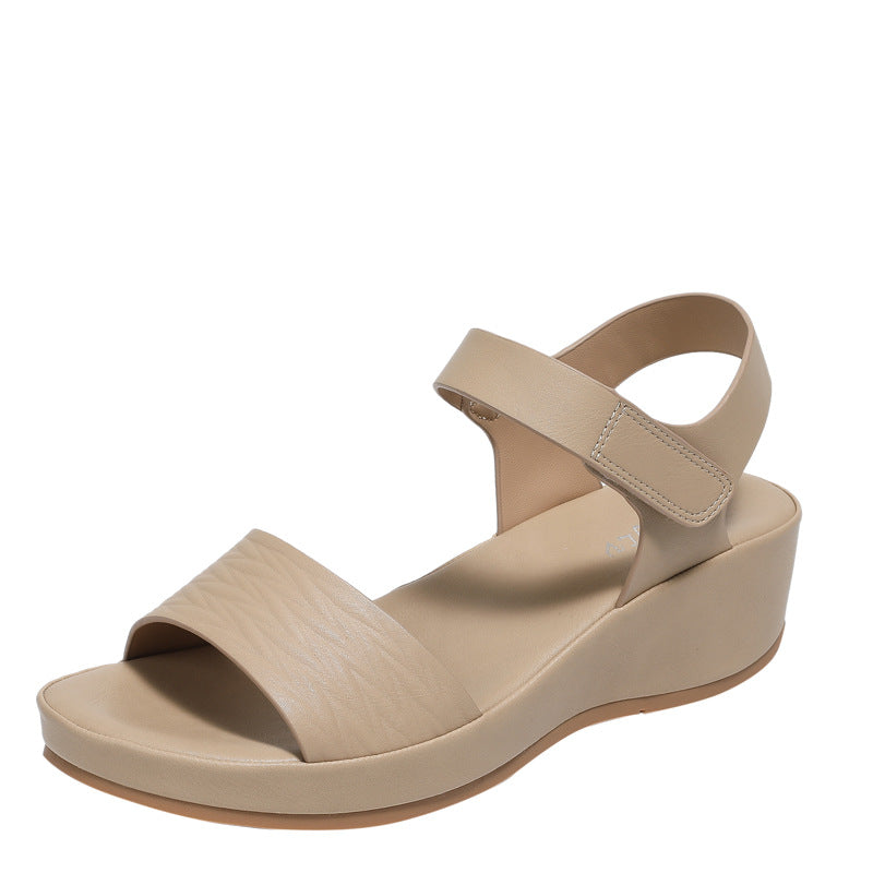 Modern Textured Wedge Sandals for Women