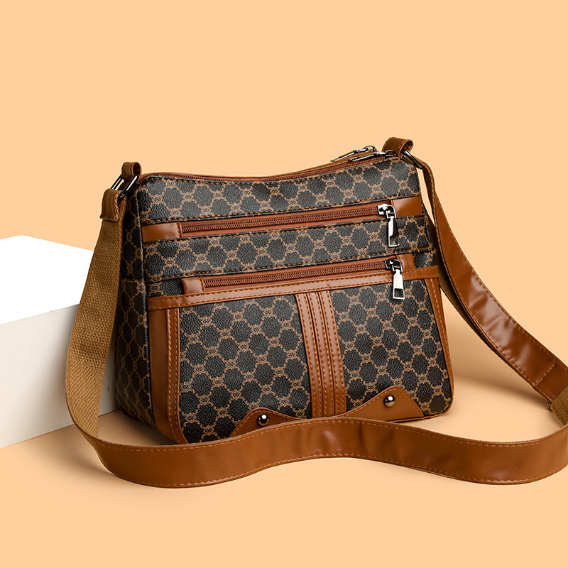 Splicing Pattern Fashion Shoulder Bag