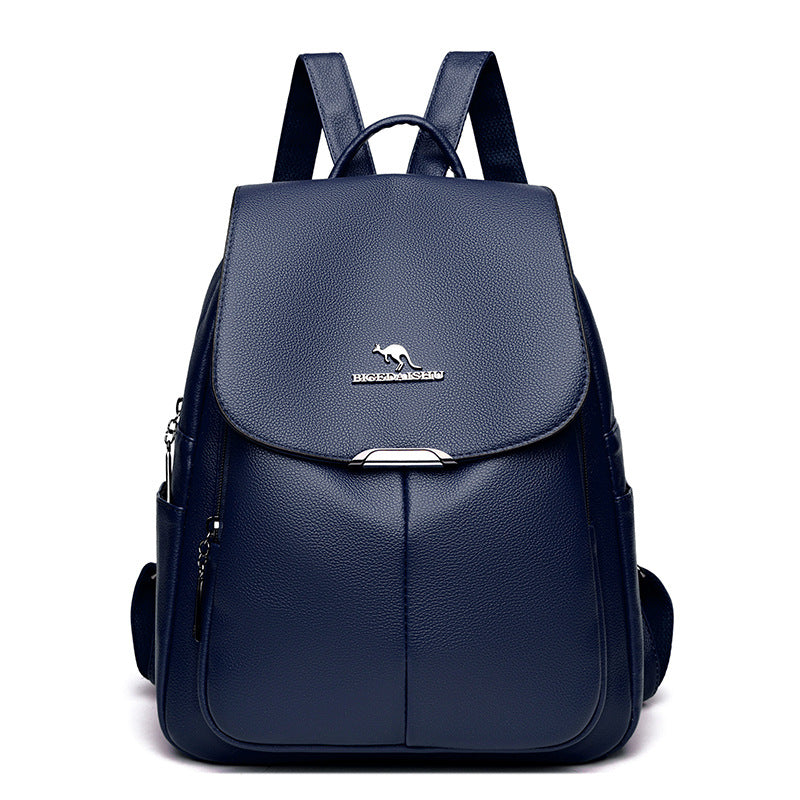 Textured Large Capacity Women's Backpack