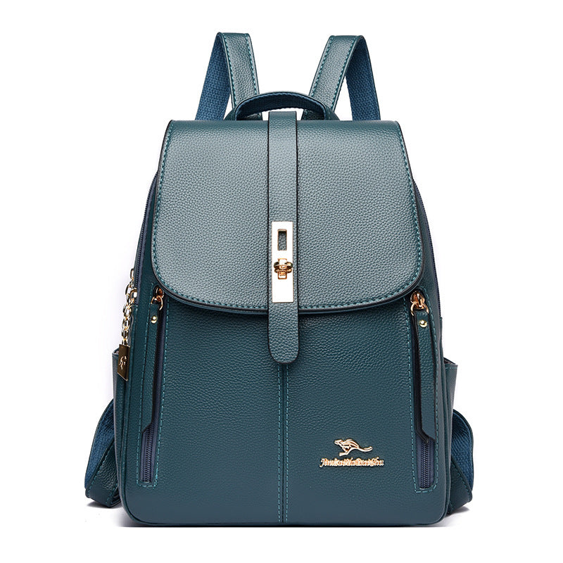 Leather Leisure Travel Backpack