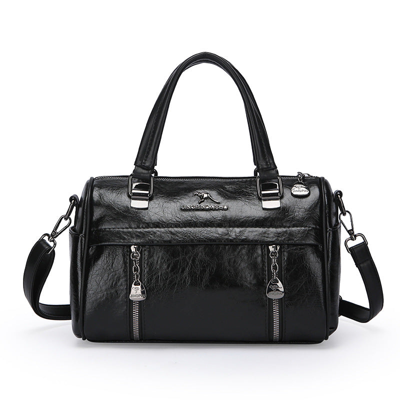 Trendy Retro Boston Style Women's Handbag