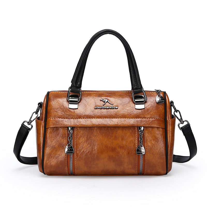 Trendy Retro Boston Style Women's Handbag