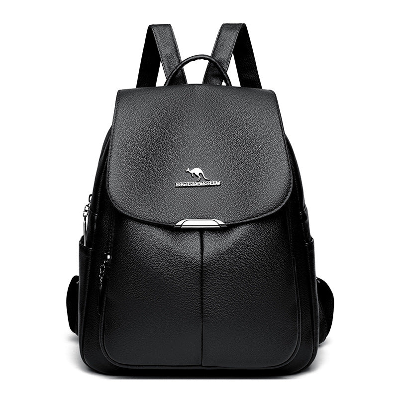 Textured Large Capacity Women's Backpack