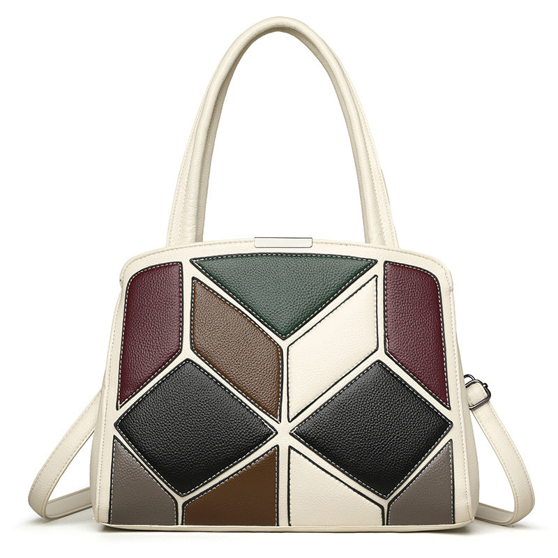 Geometric Heritage Shoulder Bag