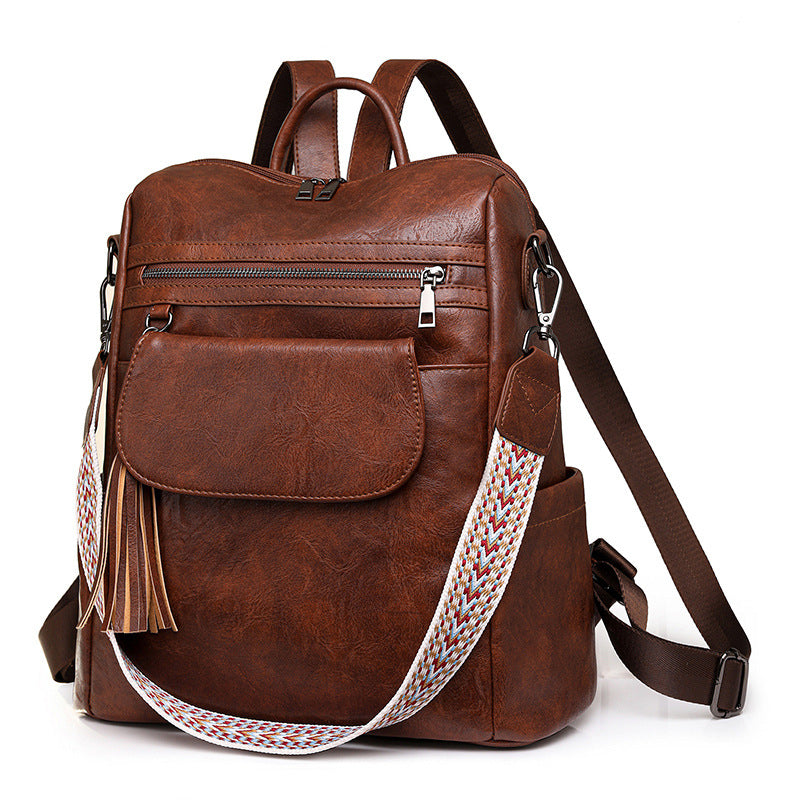 Retro Large Capacity Women's Dual-rpose Backpack