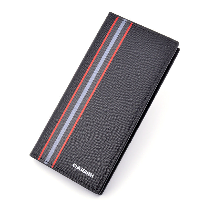 Vertical Multi-Card Slot Large Capacity Men's PU Leather Wallet