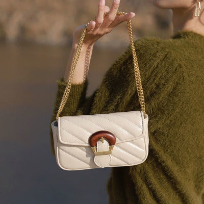 Embroidered Luxury Chain Mini Crossbody Bag