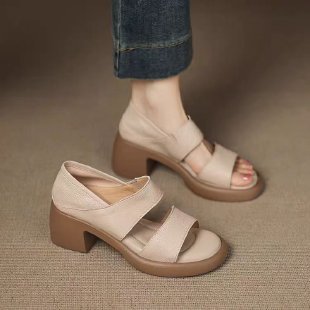 Valora Peep-Toe Heel Sandals