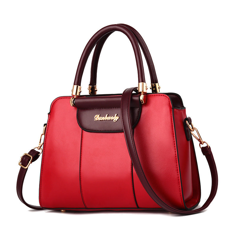 European Large Capacity Simple Shoulder Handbag