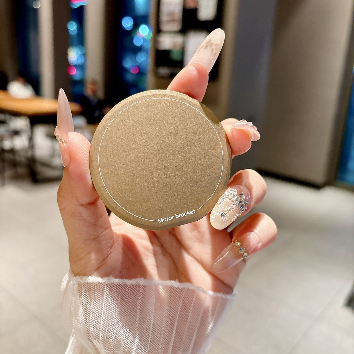 Magnetic Makeup Mirror Phone Stand